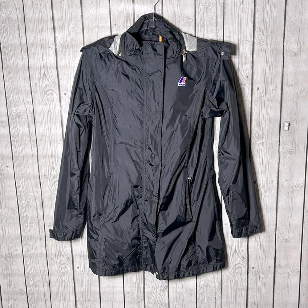 K-way black windbreaker jacket size Small